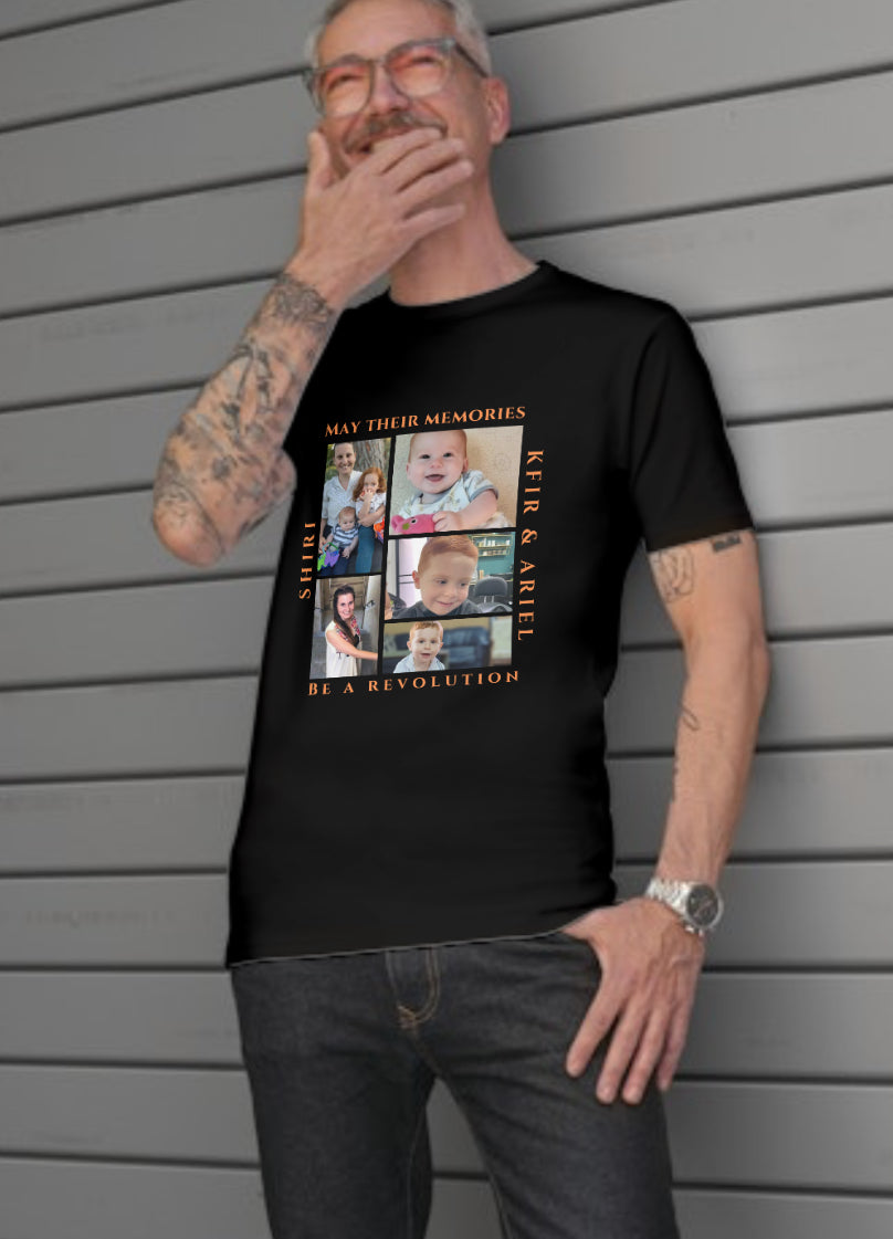 Bibas family- may their memory be a revolution- tshirt/ black