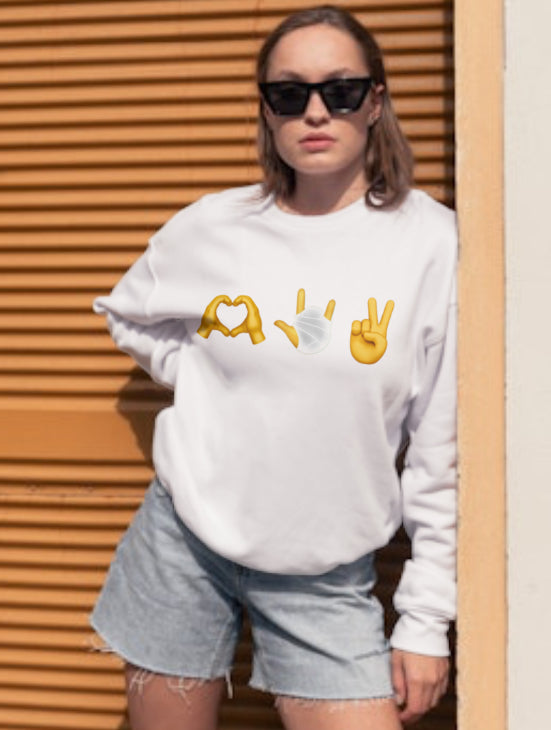 Hostage tribute crewneck white