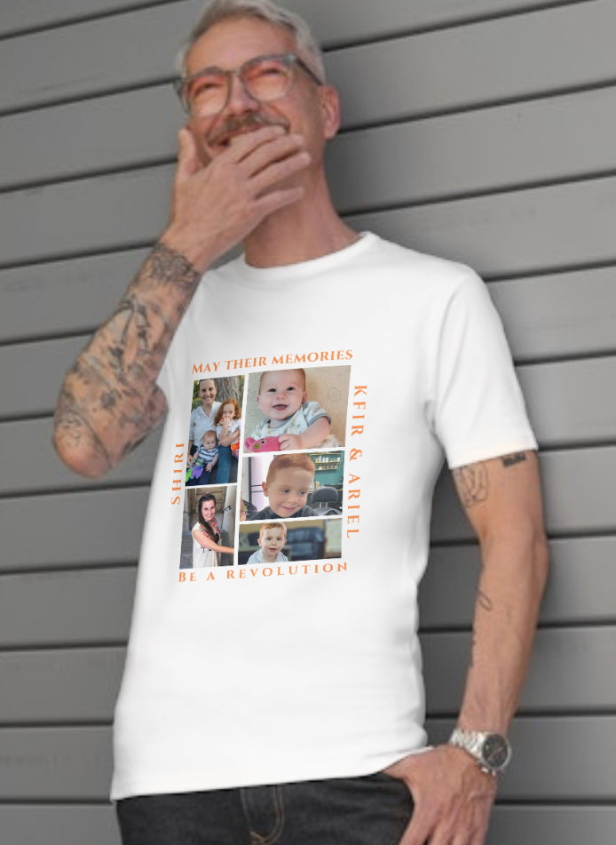 Bibas family- may their memory be a revolution- tshirt/ white