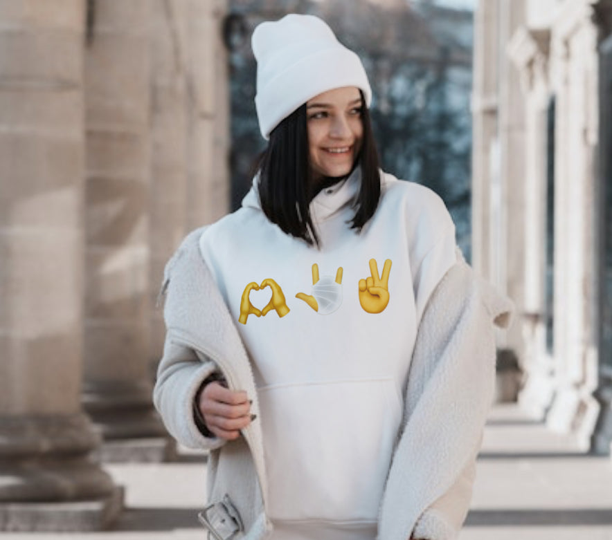 Hostage tribute hoodie white