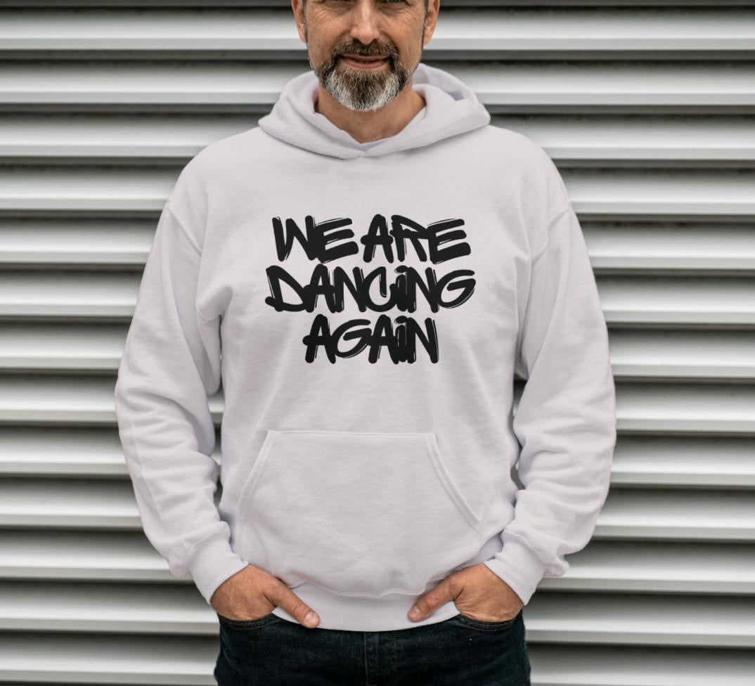 Graffiti We are Dancing Again Hoodie- sand