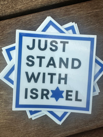 Sticker- Just Stand With Israel