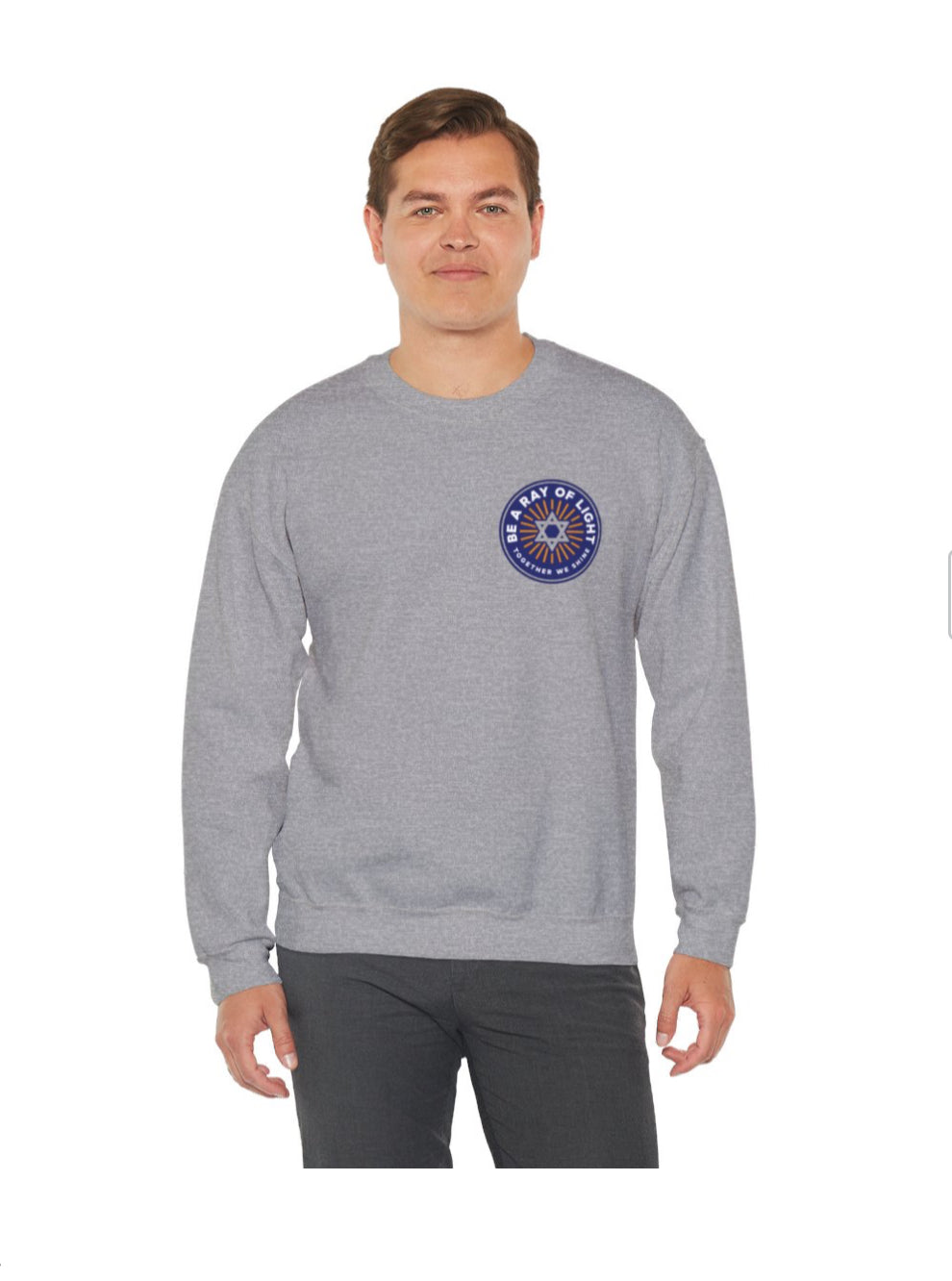 Ray of Light Crew Neck- Gray