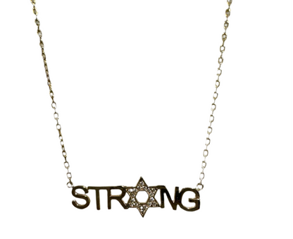 Strong necklace- gold with cz