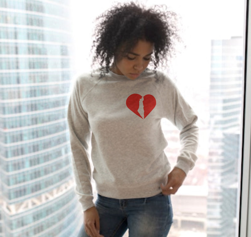 My heart is with Israel- crewneck