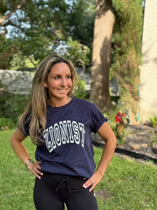 Zionist- College Tshirt- Navy