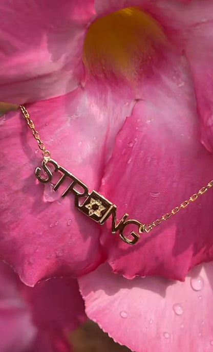 Strong Necklace- gold (star in box)