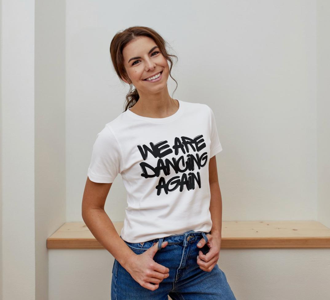Graffiti We are dancing Again T-Shirt White