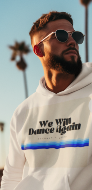 We Will Dance Again Blue Hoodie