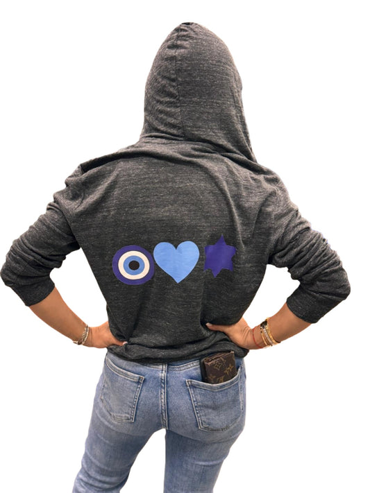 Eye Heart Star Zip Up